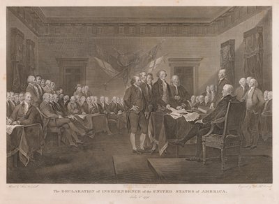 Firma de la Declaración de Independencia de Asher Brown Durand