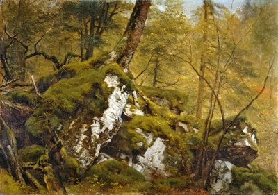 Estudio de un Interior de Bosque, c.1855 de Asher Brown Durand