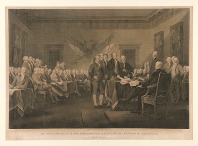 La Declaración de Independencia de los Estados Unidos de América de Asher Brown Durand