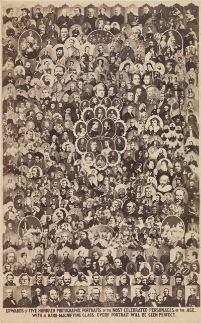 Más de quinientos retratos fotográficos de las personas más célebres de..., ca. 1864 de Ashford Brothers and Co