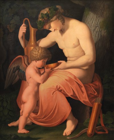 Baco y Cupido de Asmus Jacob Carstens