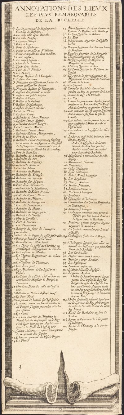 El sitio de La Rochelle [lámina 9 de 16] de Assistant of Jacques Callot