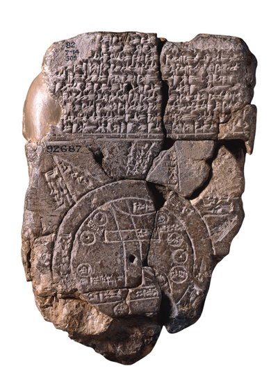 El Mapa Babilónico del Mundo, c. 510-c. 500 a.C. de Assyrian