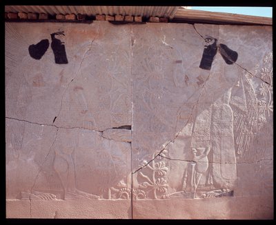Vista de un relieve, siglo IX-VII a.C. de Assyrian