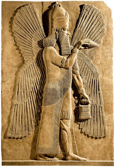 Genio alado (detalle) de Assyrian