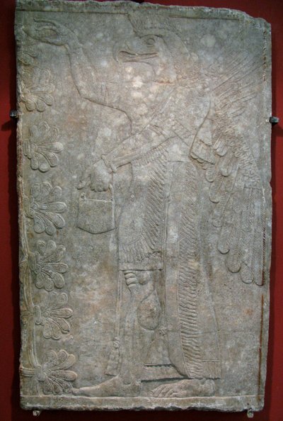 Relieve del palacio de Ashurnasirpal II en Kalhu, Nimrud de Assyrian Art.