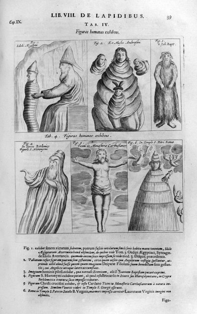 Figuras humanas, 1678 de Athanasius Kircher