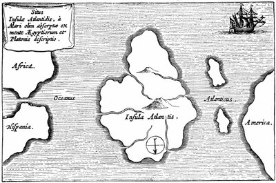 Mapa de la Atlántida, de 