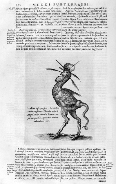 Criaturas míticas, 1678 de Athanasius Kircher