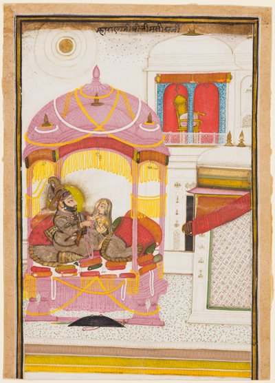 Rana Bhim Singh y Consorte de attributed to Chokha