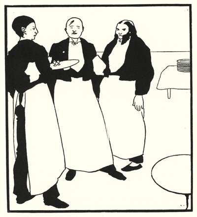Garçons De Café (grabado) de Aubrey (after) Beardsley