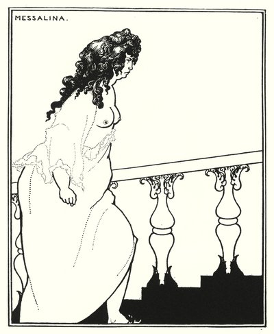 Mesalina regresando del baño de Aubrey (after) Beardsley
