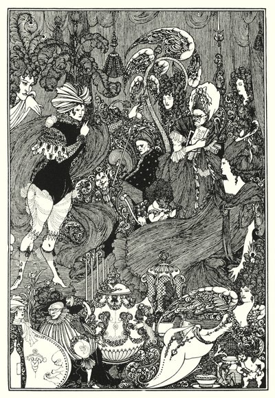 La cueva del bazo (grabado) de Aubrey (after) Beardsley