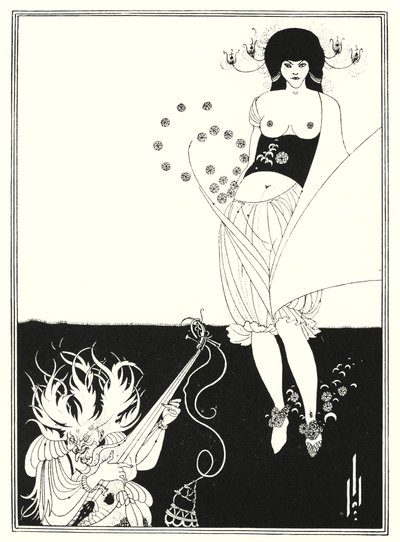 La danza del estómago (grabado) de Aubrey (after) Beardsley