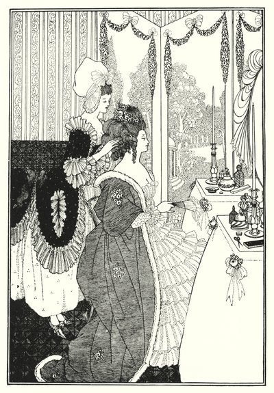 El tocador (grabado) de Aubrey (after) Beardsley