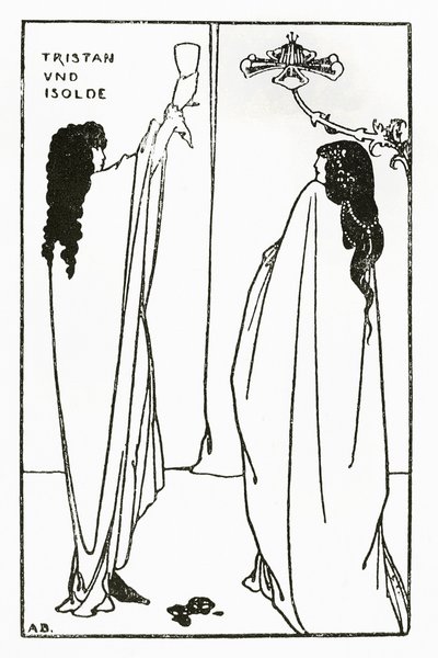 Una repetición de Tristan und Isolde, ilustración de 
