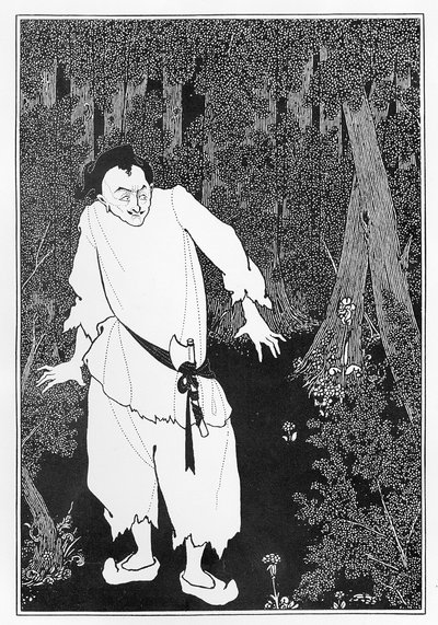 Ali Baba en el bosque de Aubrey Beardsley