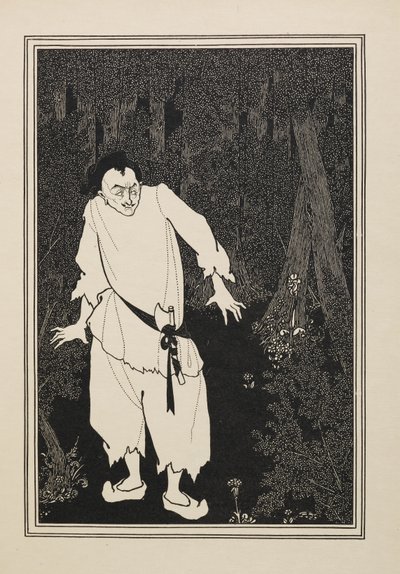 Alí Babá en el bosque, de un Libro de Cincuenta Dibujos de Aubrey Beardsley