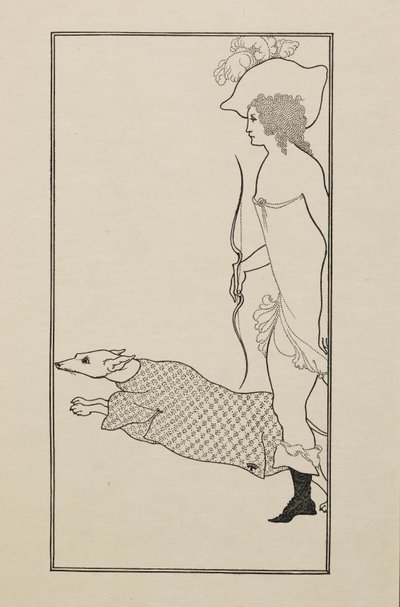 Atalanta, de un libro de cincuenta dibujos de Aubrey Beardsley