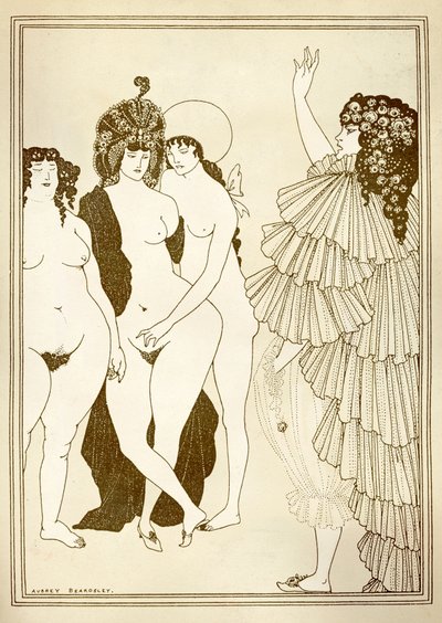 Ilustración de Aubrey BEARDSLEY (1872-1898) para “Lysistrata” (411 a. C.) de Aristófanes de Aubrey Beardsley