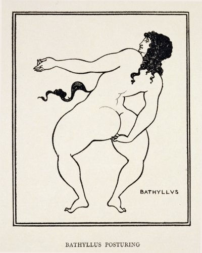 Bathyllus, bailarín e intérprete de pantomimas romano de Aubrey Beardsley