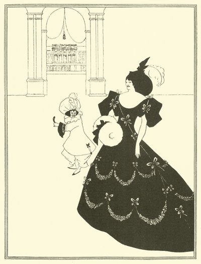 Comedia ballet de marionetas de Aubrey Beardsley