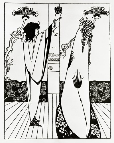 Cómo Tristán bebió el filtro de amor, c.1894 de Aubrey Beardsley