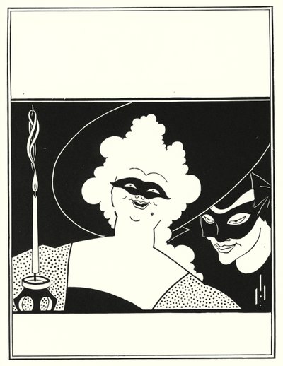 Diseño de portada para "The Yellow Book," Volumen I de Aubrey Beardsley