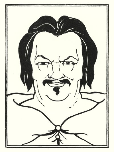 Diseño de portada, lateral de Aubrey Beardsley