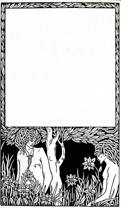 Diseño para la portada de Pagan Papers, 1893, 1914 de Aubrey Beardsley