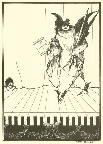 Diseño para el prospecto de The Savoy de Aubrey Beardsley