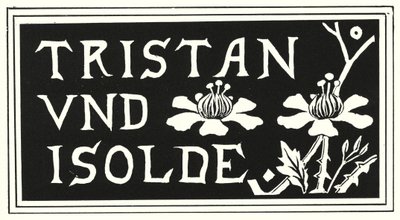 Diseño de la portada de la copia de Aubrey Beardsley de "Tristán e Isolda" de Aubrey Beardsley