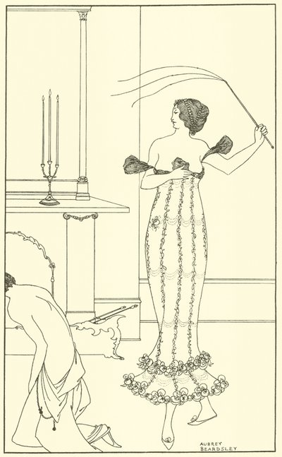 Portada, La cuenta completa y verdadera de la maravillosa misión del Conde Lavender de Aubrey Beardsley