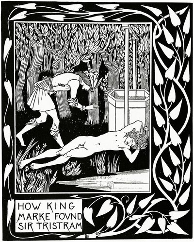 Cómo el Rey Marke Encontró a Sir Tristram, ilustración de 