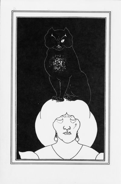 Ilustración para la historia El gato negro de Edgar Allan Poe, 1894-1895 de Aubrey Beardsley