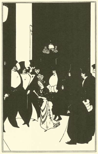 El escolta de Lady Gold de Aubrey Beardsley