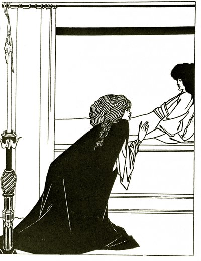 El amor, c.1894 de Aubrey Beardsley