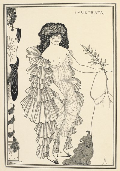 Lisístrata - personaje de una comedia de Aristófanes de Aubrey Beardsley
