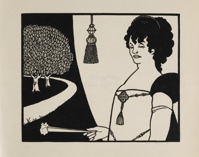 Madame Rejane, de un libro de cincuenta dibujos de Aubrey Beardsley