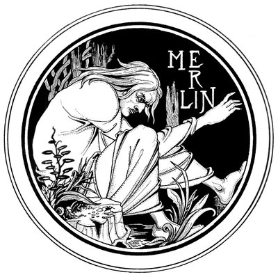 Merlín, una ilustración de 