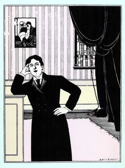 Oscar Wilde, hacia 1895 (serigrafía) de Aubrey Beardsley