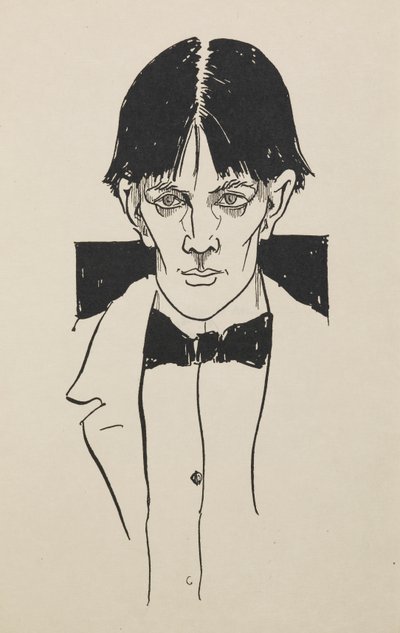 Retrato de un libro de cincuenta dibujos de Aubrey Beardsley