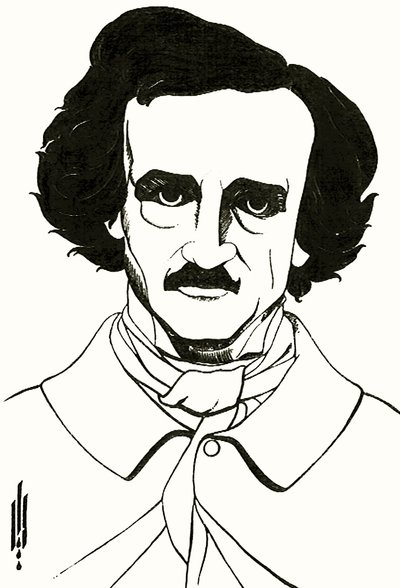 Retrato de Edgar Allan Poe, 1894 de Aubrey Beardsley