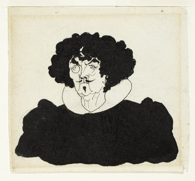Retrato de Whistler con traje español del siglo XVII de Aubrey Beardsley