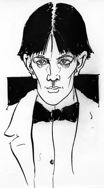 Autorretrato de Aubrey Vincent Beardsley (1872-1898) ilustrador y escritor inglés de Aubrey Beardsley