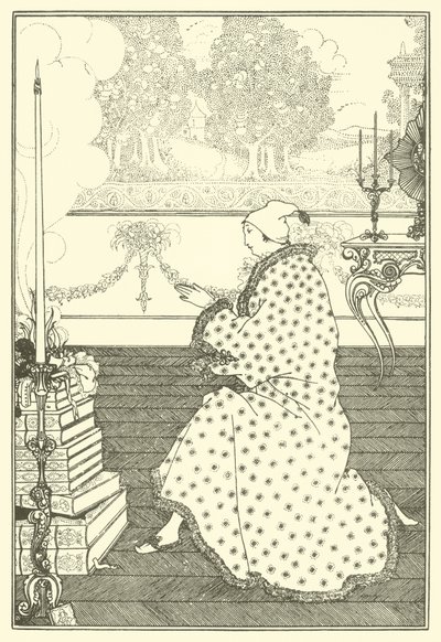 La oración del barón de Aubrey Beardsley