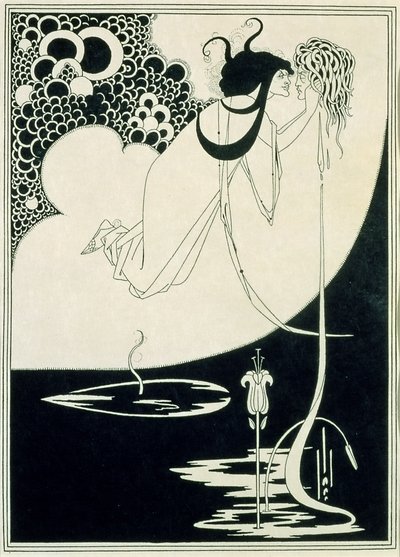 El clímax, ilustración de "Salomé" de Oscar Wilde de Aubrey Beardsley