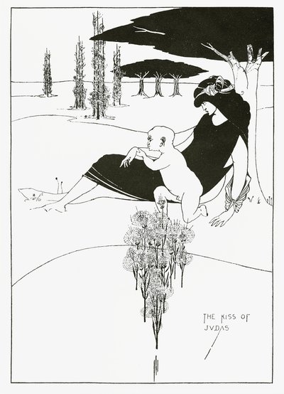 El beso de Judas, 1893 de Aubrey Beardsley
