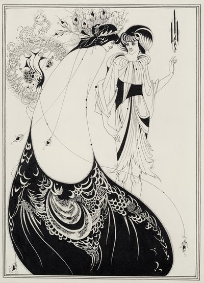 La Falda del Pavo Real, ilustración para la edición inglesa de `Salomé por Oscar Wilde (1854-1900) 1893 de Aubrey Beardsley