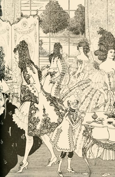 El rapto del mechón, 1896, 1928 de Aubrey Beardsley